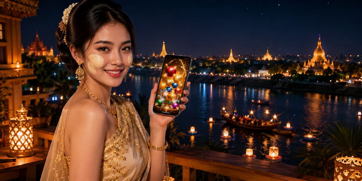 ရန်ကုန်မြို့တွင် မိုဘိုင်းဖုန်းဖြင့် လောင်းကစားနေသည့် ဝင်ရောက်သူ